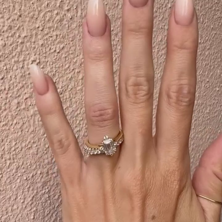 Sarah Emerald Cut Engagement Ring