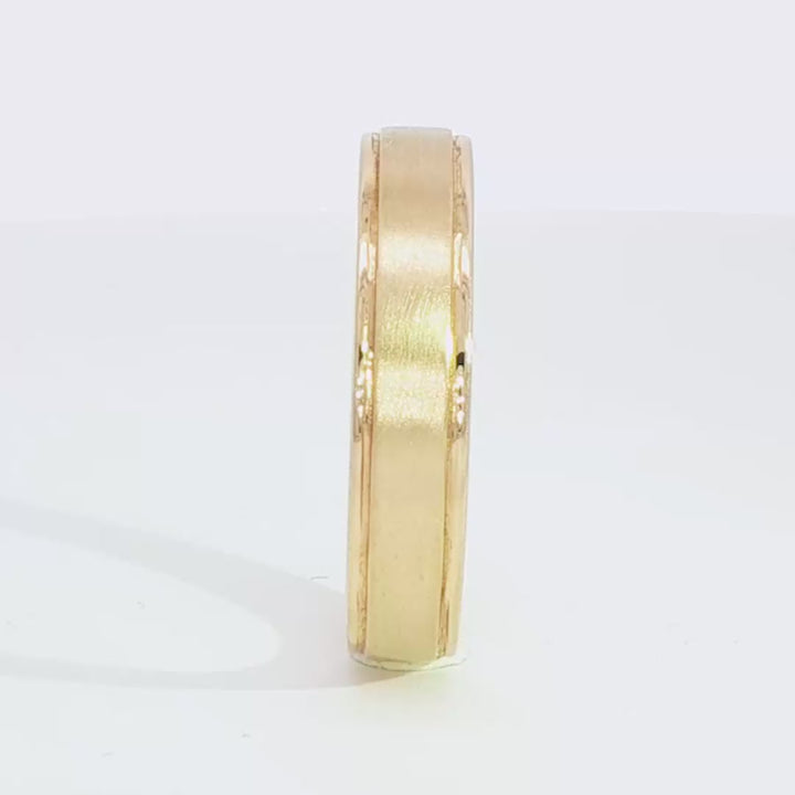 Brushed Channel Wedding Band