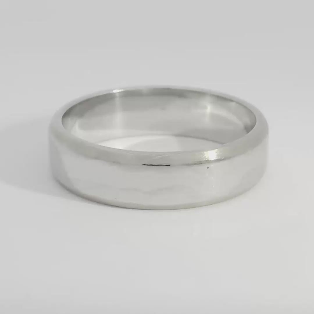 Beveled Edge Cigar Band 6mm