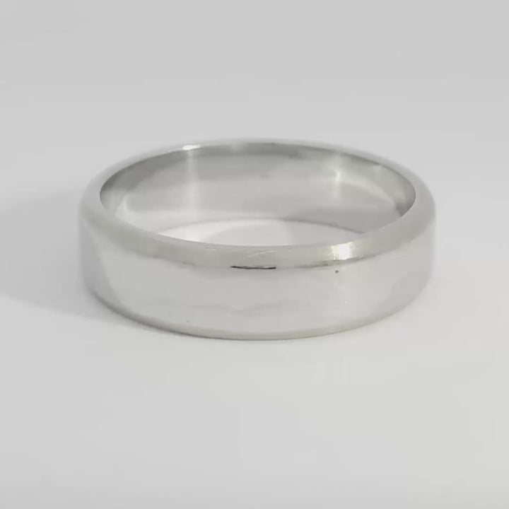 Beveled Edge Cigar Band 6mm