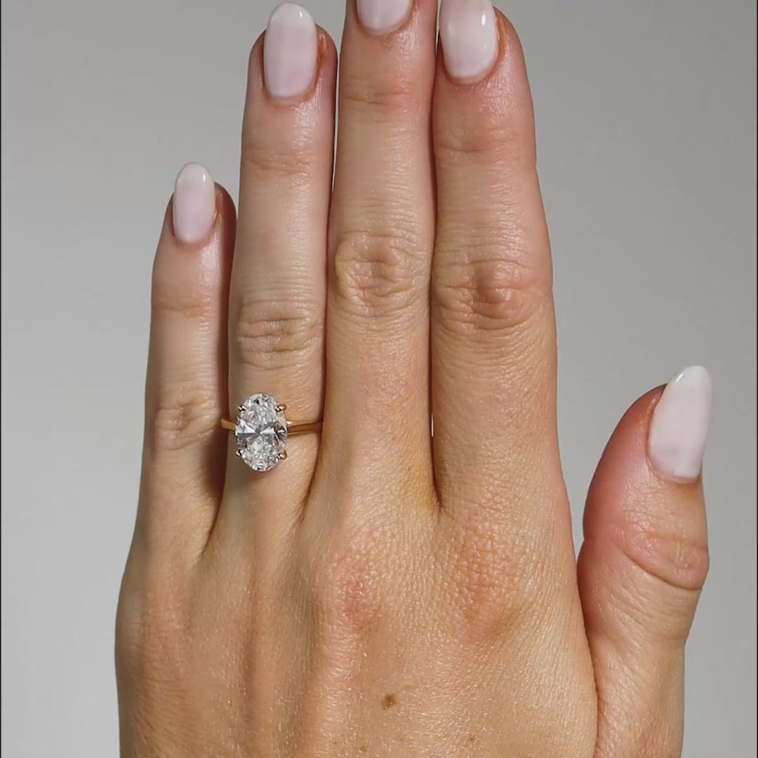 Mary Oval Cut Solitaire Engagement Ring