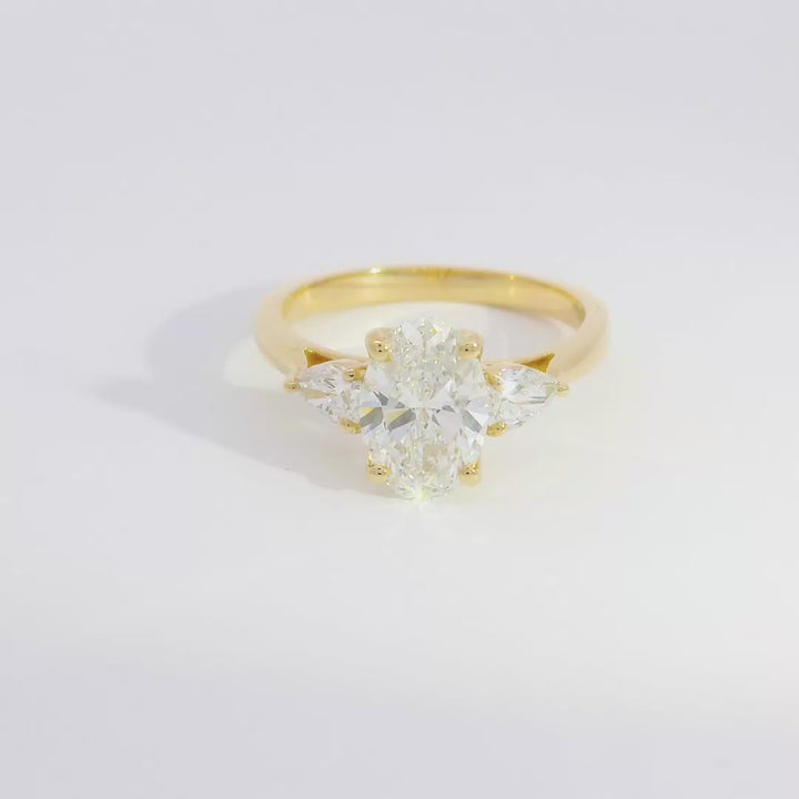 Selah Oval w/ Pear Diamond Engagement Ring
