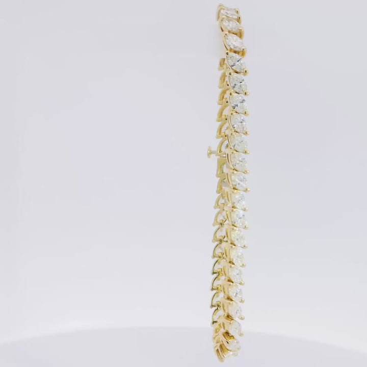 Marquise Tilted Tennis Bracelet