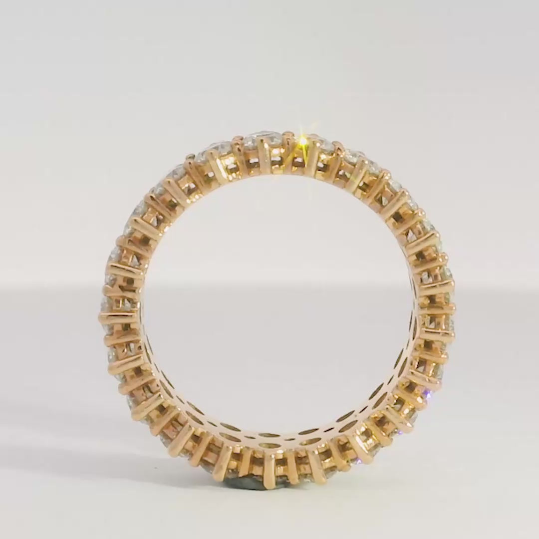 Three Rows Diamond Ring