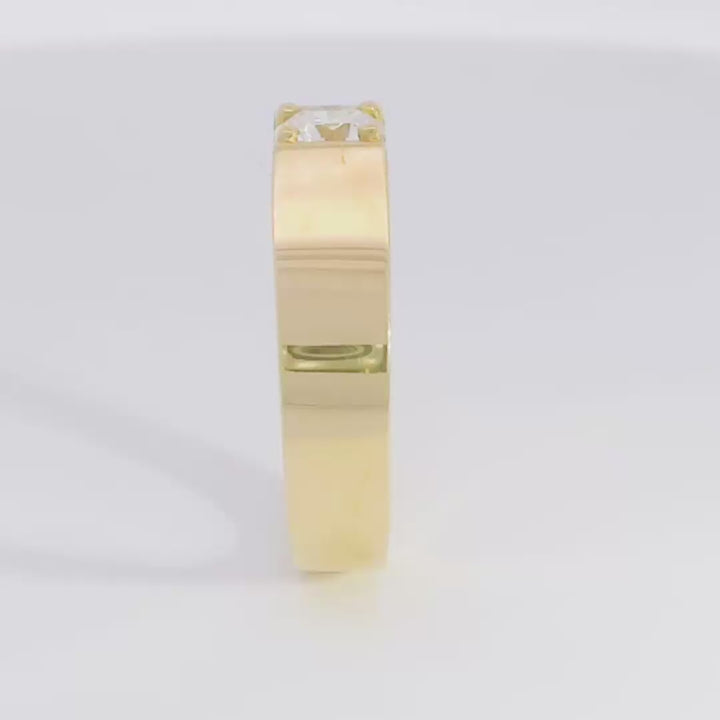 Cigar Signet Band w/ Diamond
