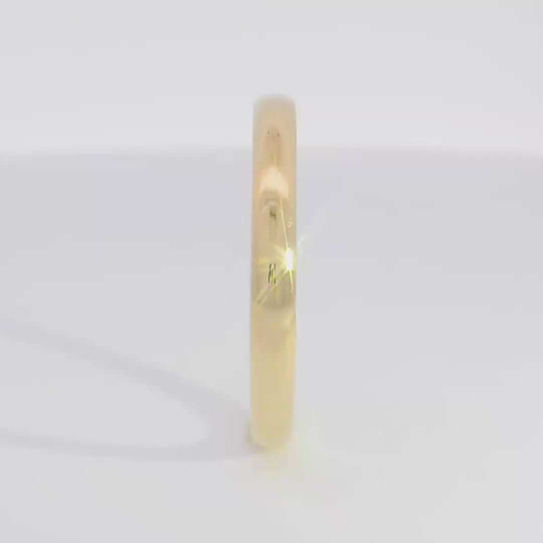 Thin Rounded Polished Men's Wedding Band