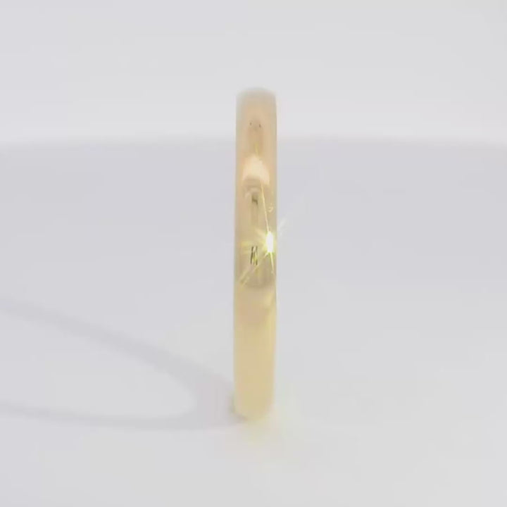 Thin Rounded Polished Men's Wedding Band