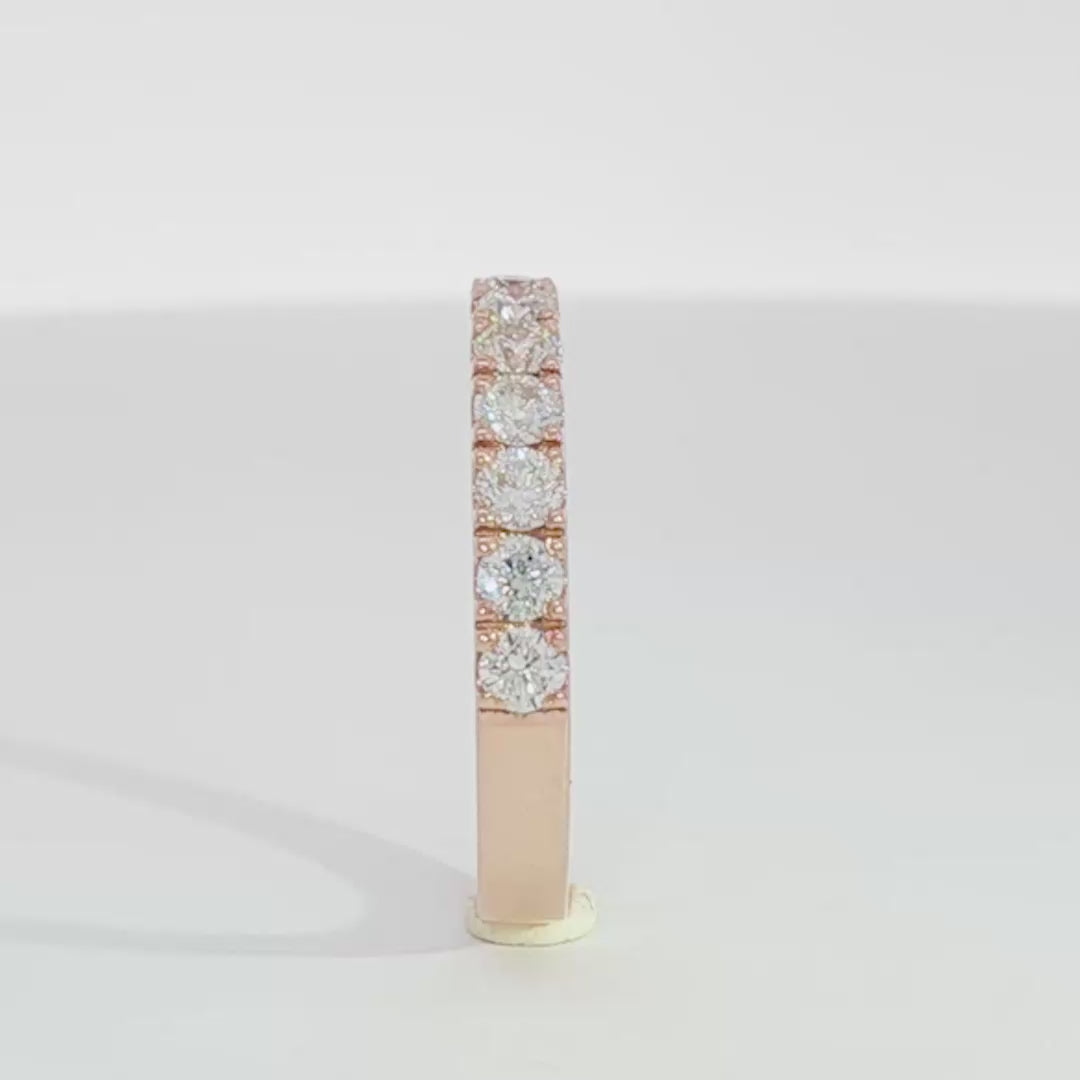 Half Pavé Diamond Ring