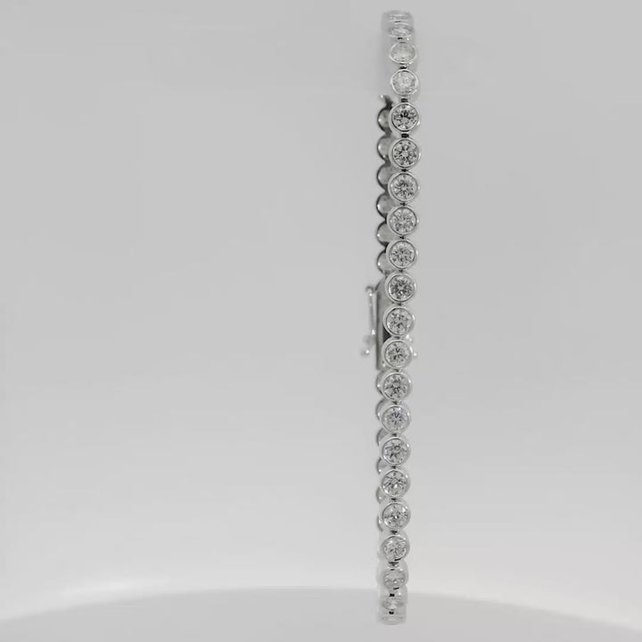 Brilliant Round Bezel Tennis Bracelet