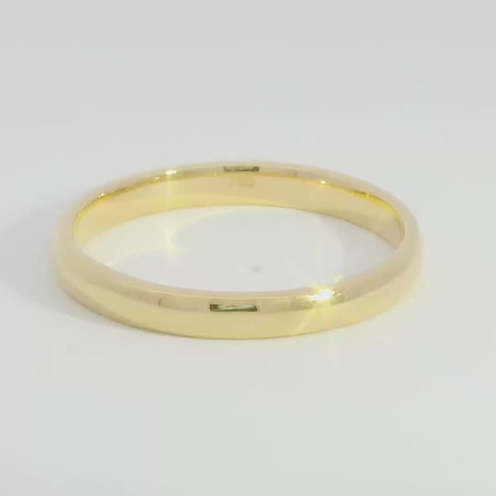 Thin Rounded Polished Men's Wedding Band